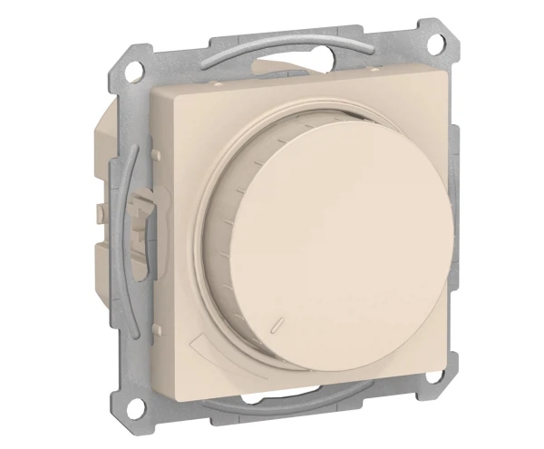 Диммер (бежевый, поворотно-нажимной) schneider electric atlasdesign atn000234