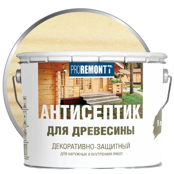 

деревозащитное средство proremontt бесцветный 9л