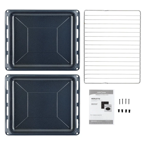 духовой шкаф электрический 60см черный krona merletto 60 an