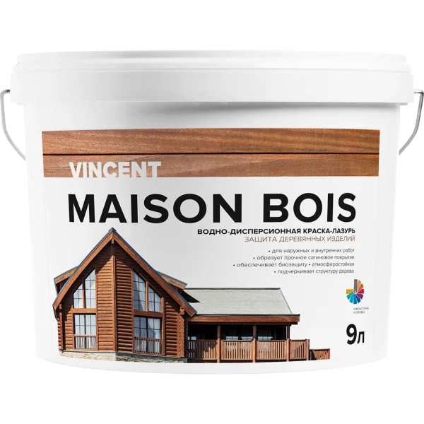 Краска-лазурь vincent maison en bois база