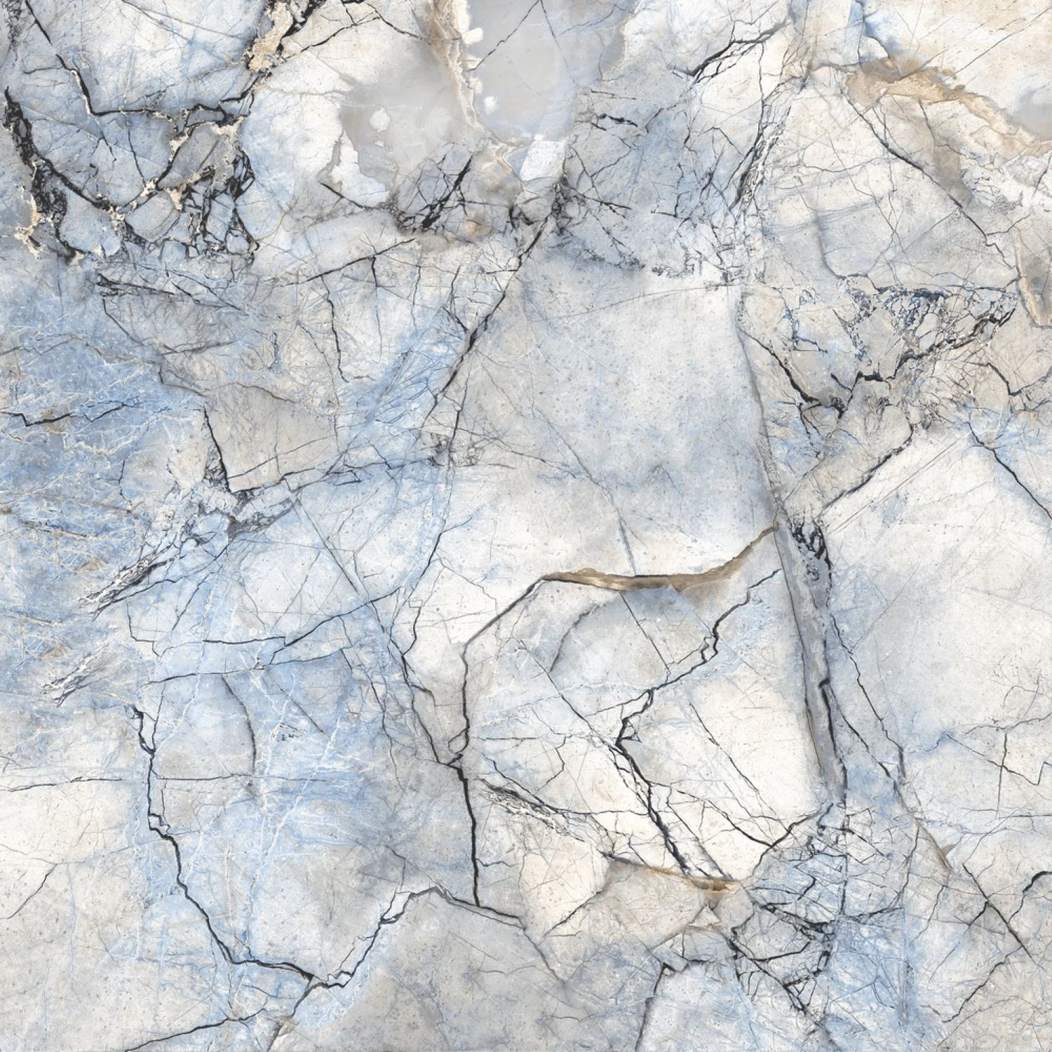 Изображение товара Напольная синяя плитка Global Tile Solo 41,8x41,8 см мраморный дизайн