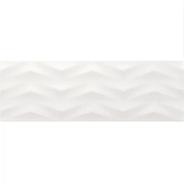 

плитка настенная axis white struktura rett белый 25x75 54287
