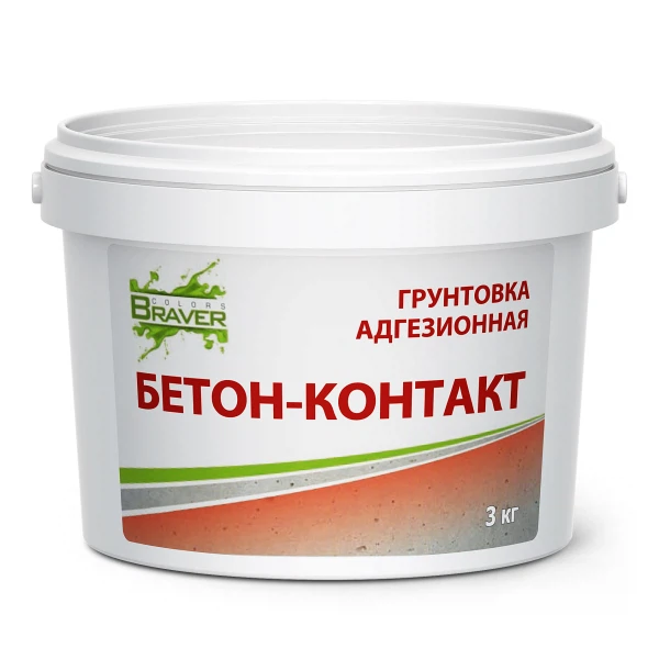 Бетон-контакт braver 3кг, код 4650000923562