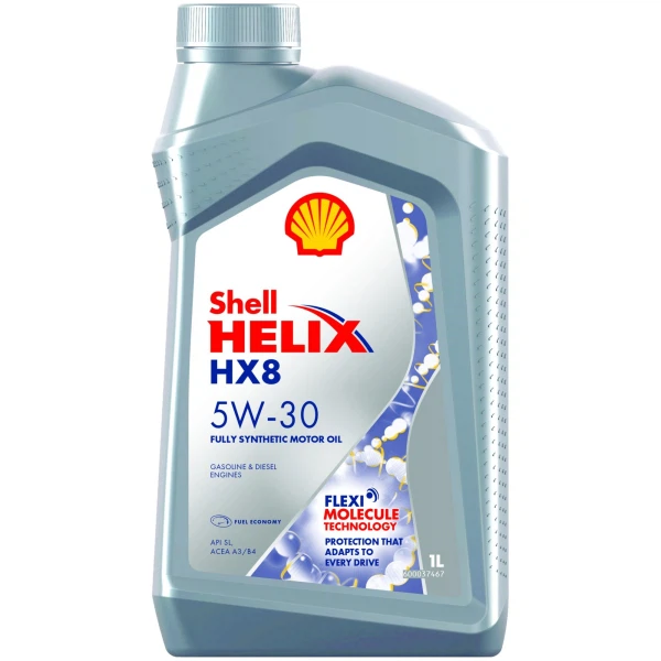 Фото Масло моторное hx8 5w-30 sl/cf (синт) 1л shell helix 550046372