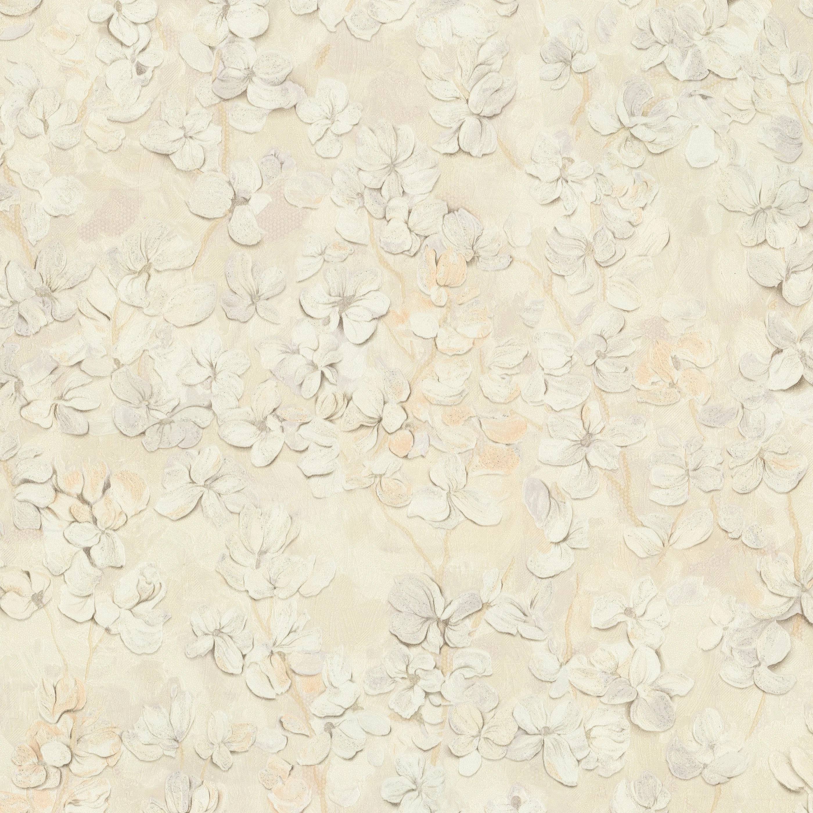 Изображение товара Обои флизелиновые Сакура / Sakura Euro Decor, бежевые, 1,06*10,05м, 7369-29