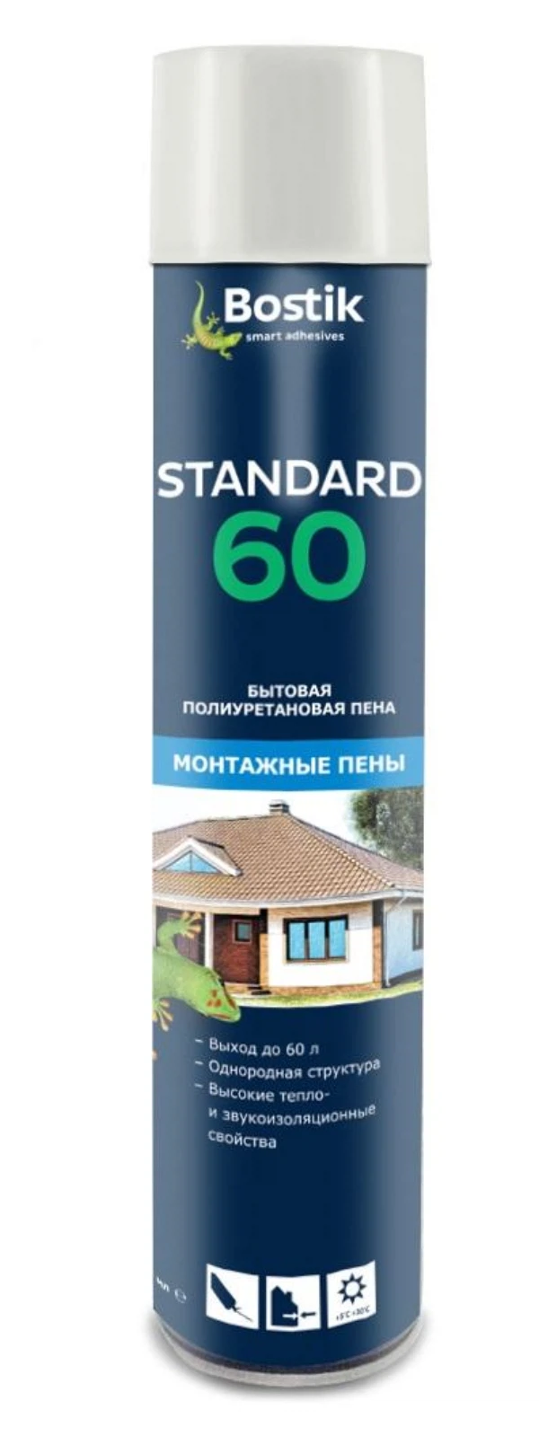 пена монтажная bostik 750мл 60л