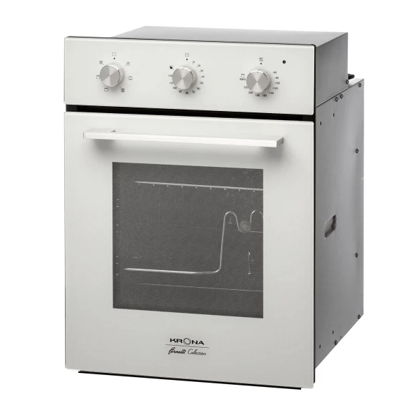 духовой шкаф электрический 45см белый krona corrente 45 wh