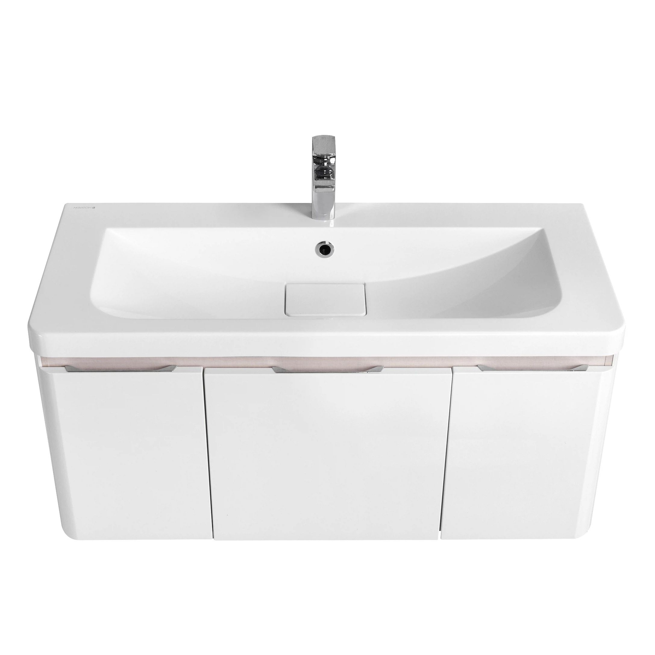 Изображение товара Подвесная тумба под раковину Aquaton Шерилл 105, влагостойкая, современный дизайн