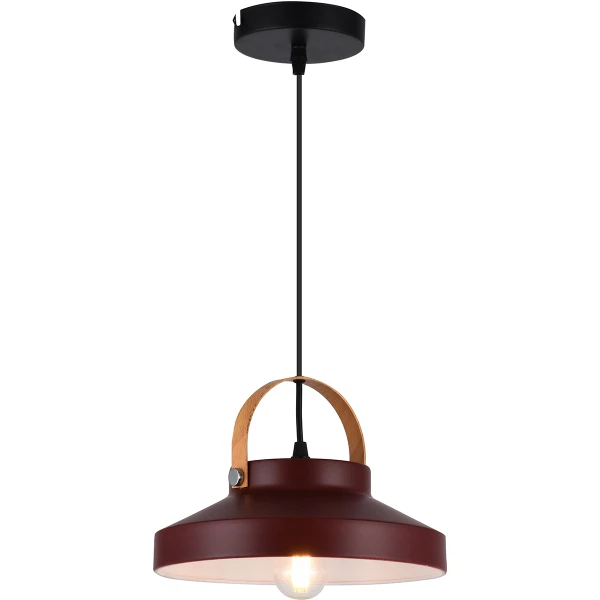 

светильник подвесной toplight wendi tl1225h-01or е27 ip20 красный
