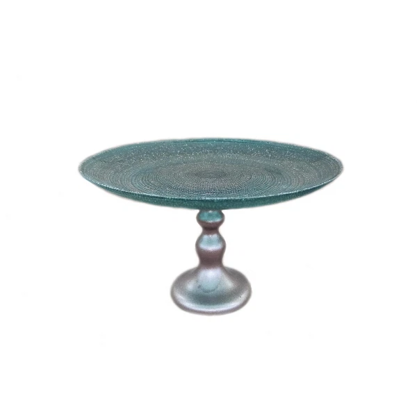 

блюдо на ножке 28см "inspiration green" akcam круглое 16468а/1, Однотонные