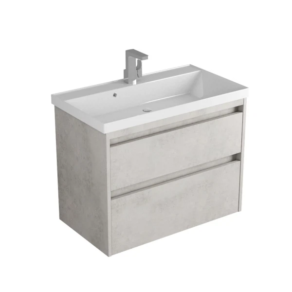 

тумба с умывальником подвесная veneciana muskat 80 (58006) светлый камень