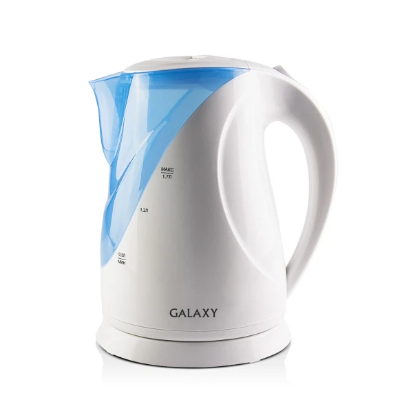 чайник электрический (пластиковый, 2200 вт, 1,7л) galaxy gl0202