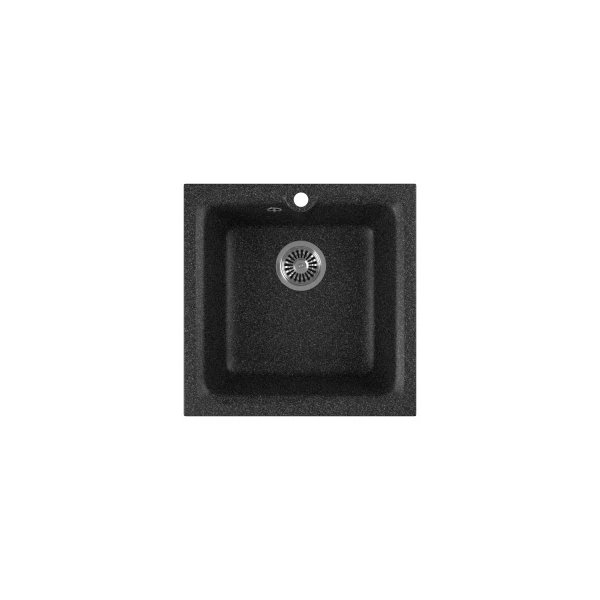 

мойка кухонная мраморная greenstone 41,5x41,5 grs-42-308 черный