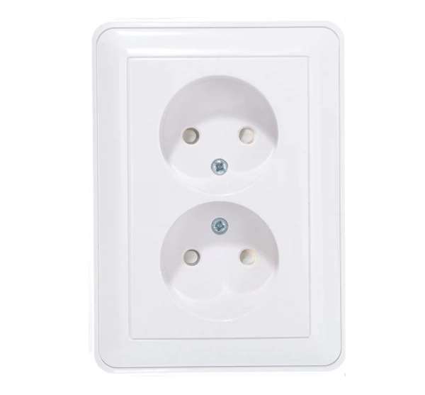 

розетка штепсельная (белая, 2 поста, б/з, со шторками, с рамкой) schneider electric w59 rs16-254-18, Белый