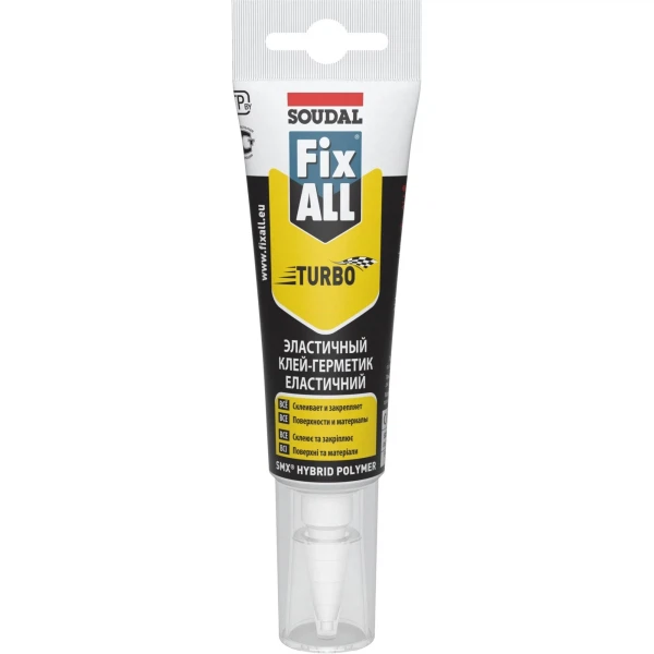 

клей-герметик soudal fix all turbo 125мл 134139