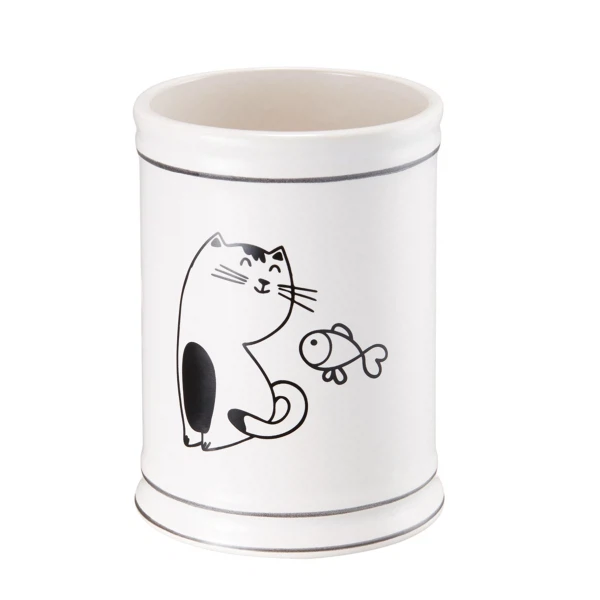 

стакан настольный happy cats керамика, Белый