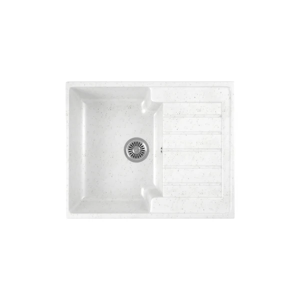 

мойка кухонная мраморная greenstone 62x50 grs-13s-331 белый