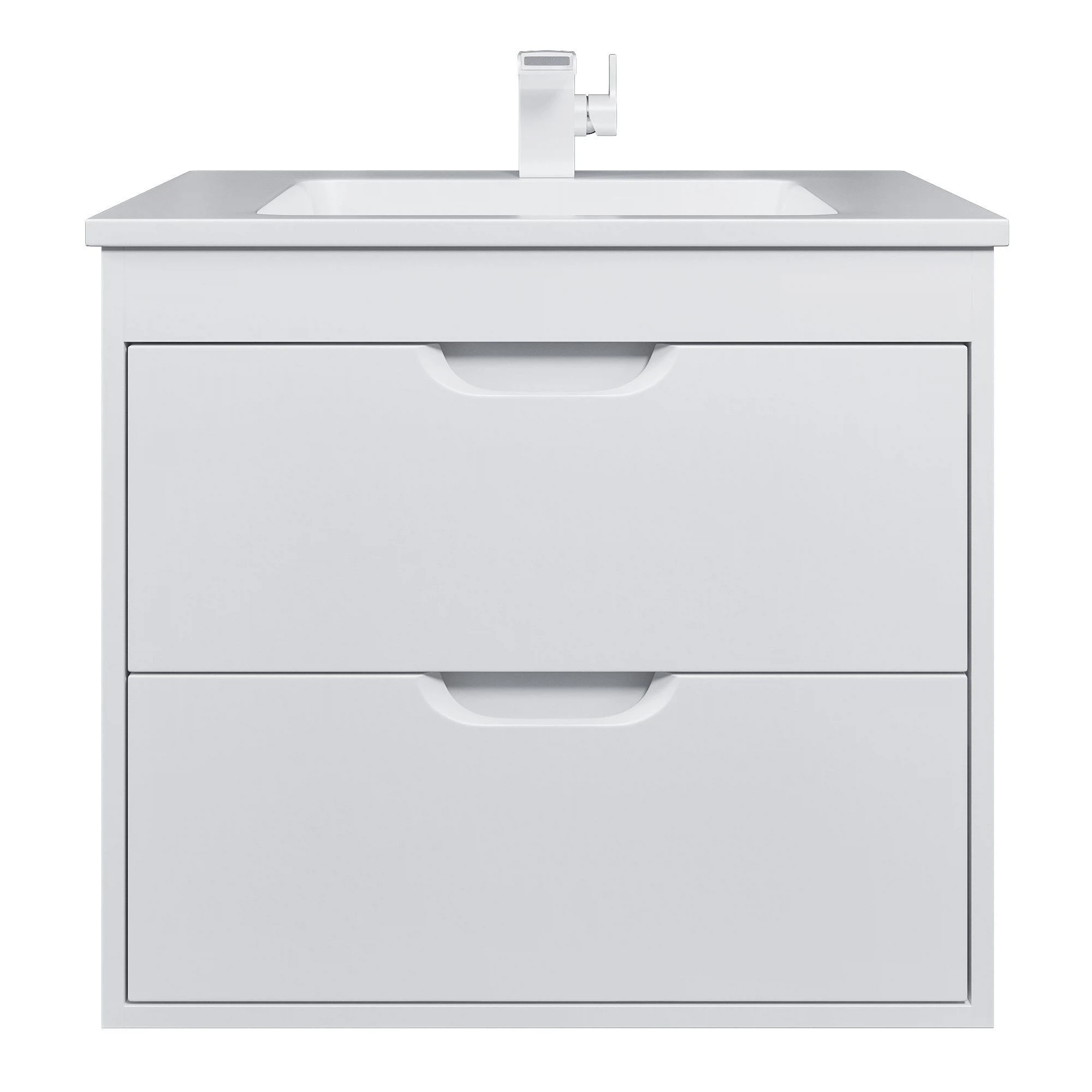 Изображение товара Подвесная тумба под раковину Uperwood Modul 61х44,4х55 см белая матовая