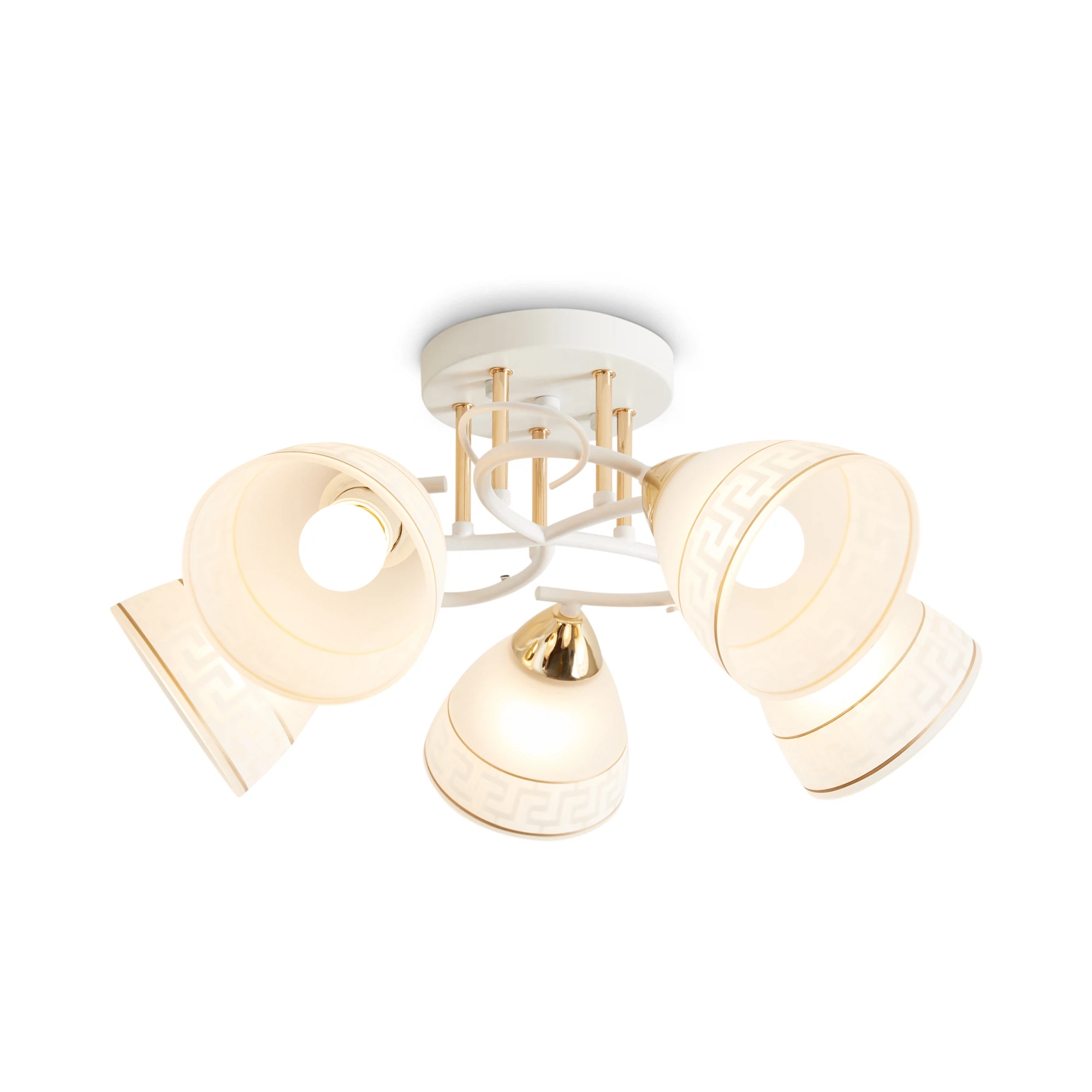 Изображение товара Люстра Freya Entle FR5465CL-05W белая для кухни и гостиной 5 ламп