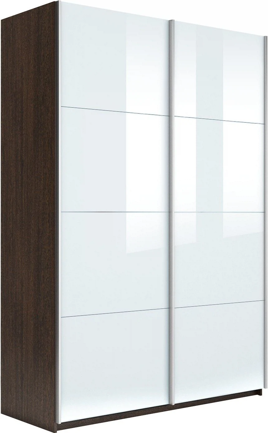 Изображение товара Шкаф-купе Прайм 2-х дверный Стекла белые 160х57х230 Венге(арт.: PSS_160_V)