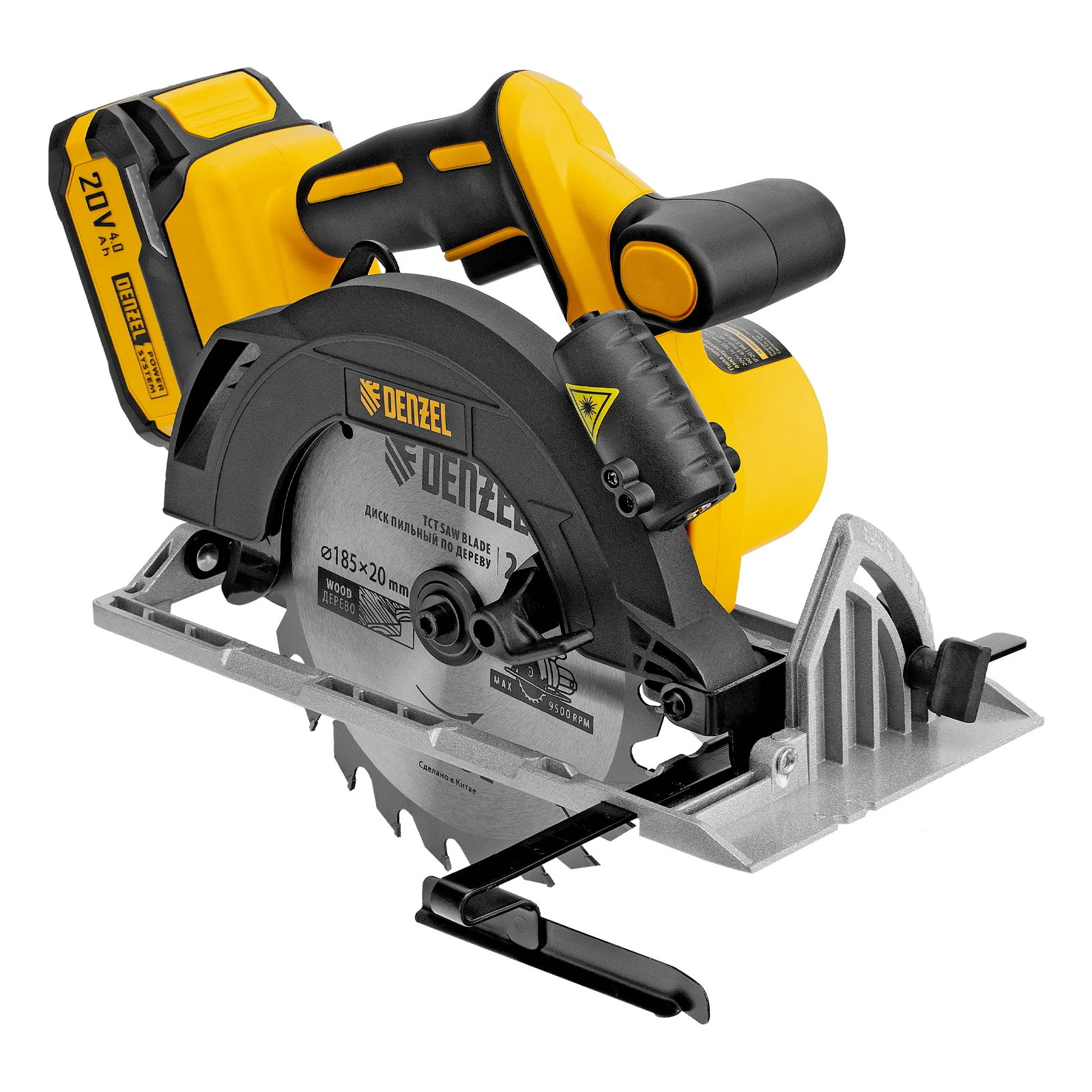 Изображение товара Пила циркулярная аккумуляторная Denzel CCSH-BL-20-185 185 мм Li-Ion 20 В