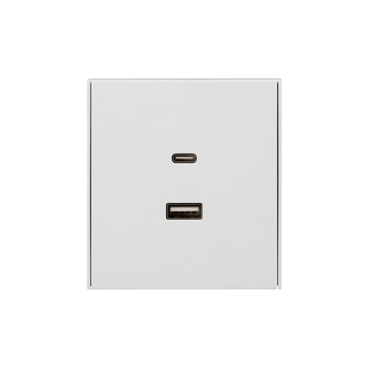 Изображение товара Розетка STRONG USB-A+Type-C 3А с функцией быстрой зарядки жемчуг KRANZ