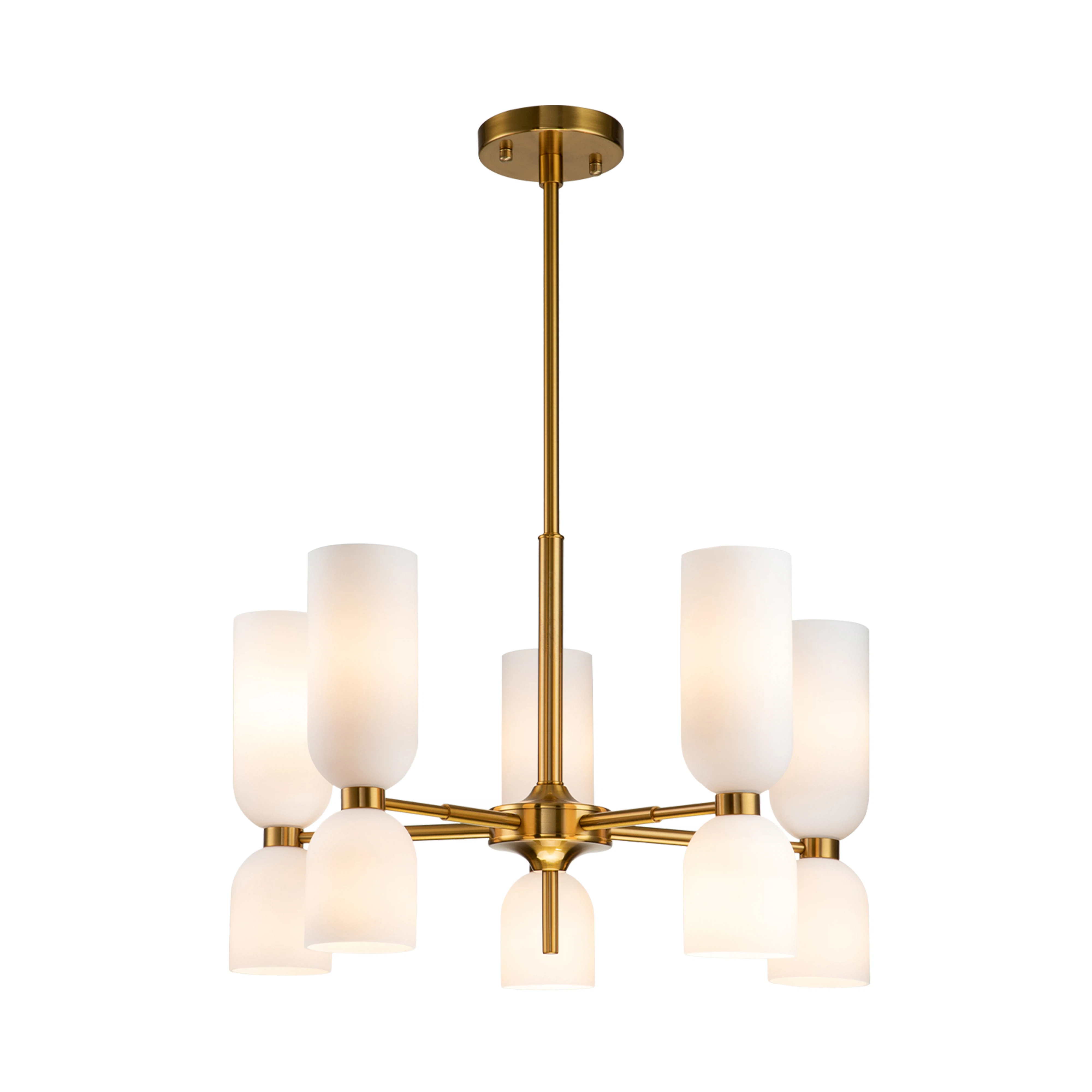 Изображение товара Подвесная люстра Favourite 2876-5P с двойными плафонами и регулируемой высотой