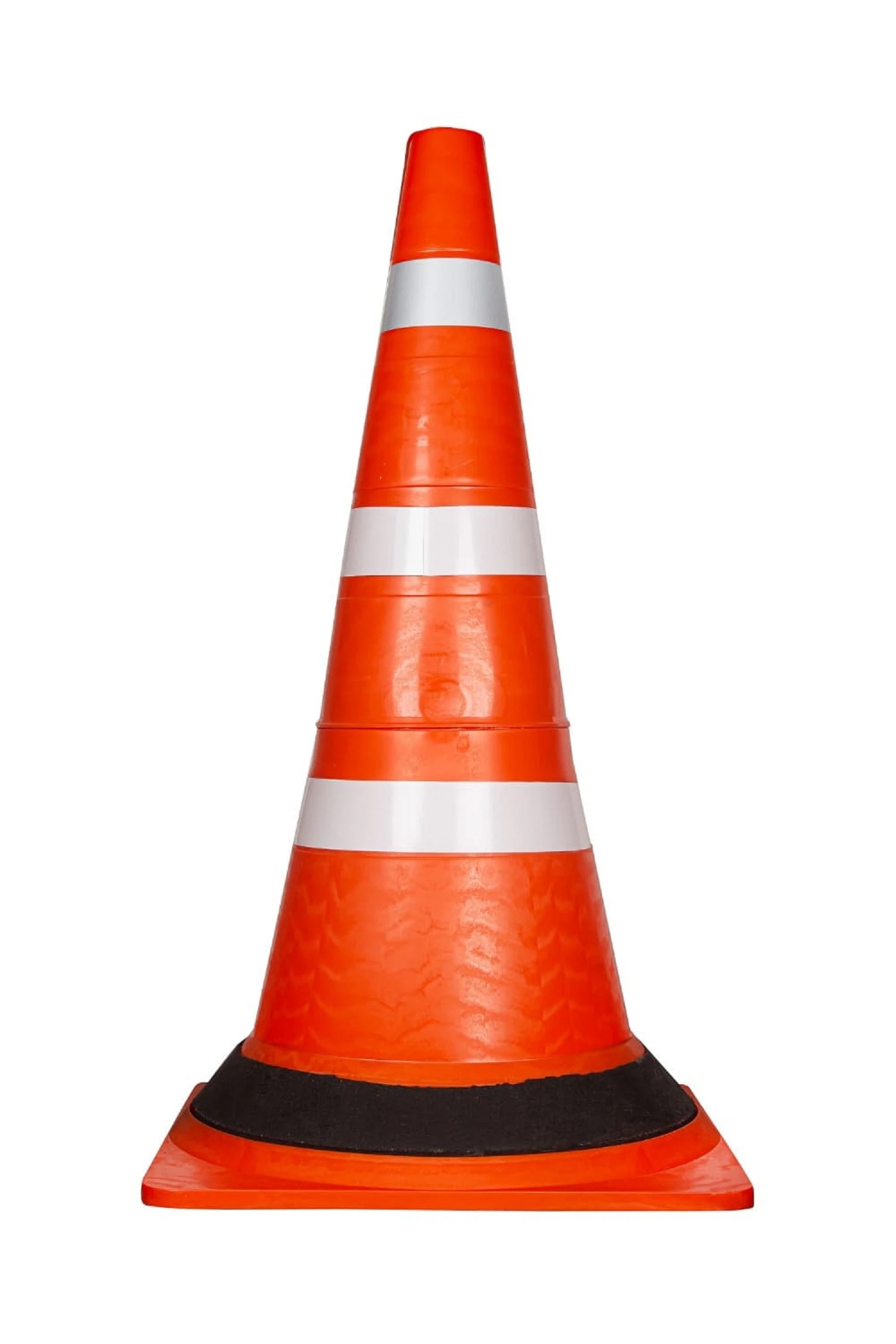 Изображение товара Конус дорожный - КС-3.6.0 - 750 мм мягкий, 1с/о, 2белых полосы, утяж., кв.осн.(комплект 5 шт.)(Ц)