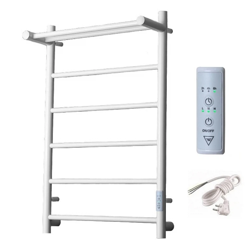 Изображение товара Полотенцесушитель электрический с полочкой (лесенка) Тругор Аспект Пэк сп 1 П 80х50 см, белый