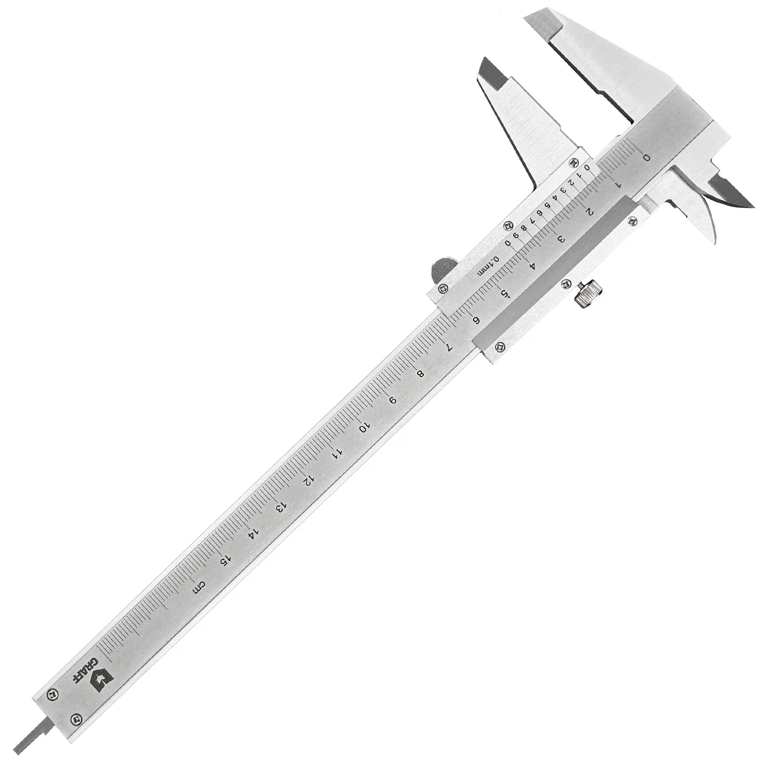 Изображение товара Штангенциркуль механический GRAFF 0-150 мм в блистере для точных измерений