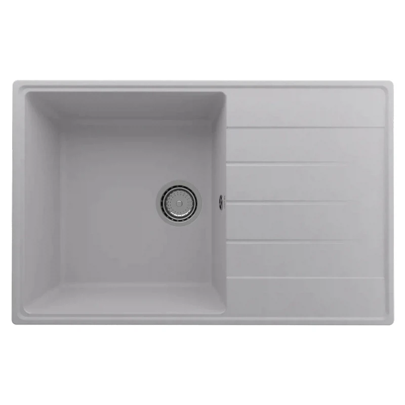 Изображение товара Кухонная мойка Ulgran Quartz Prima 780-04 белая, врезная, искусственный мрамор