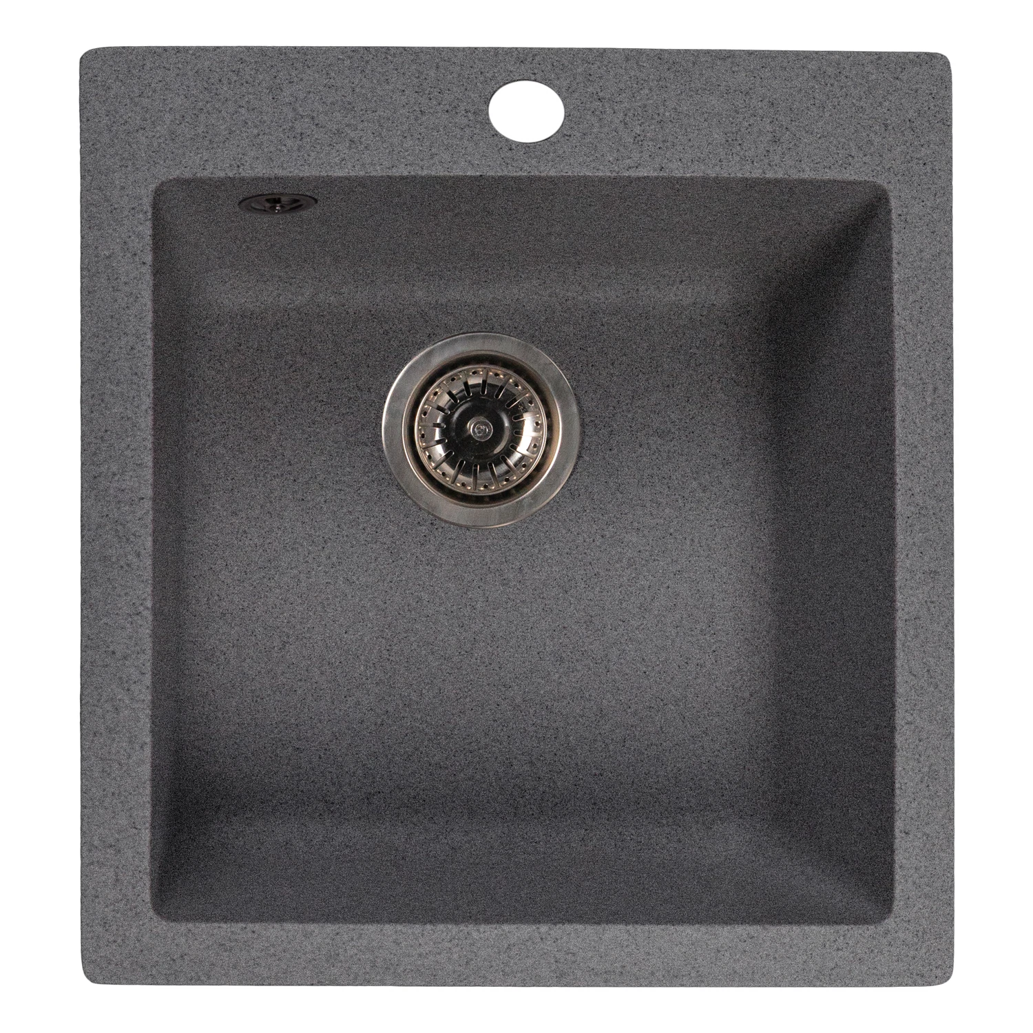 Изображение товара Мойка кухонная из искусственного мрамора Mixline ML-GMS118 СТАНДАРТ 417х492х190 мм темно-серая