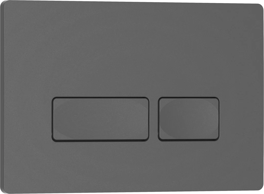 Изображение товара Кнопка смыва IBERICA BLANCA ESTI-R из ABS-пластика серого цвета, двухклавишная