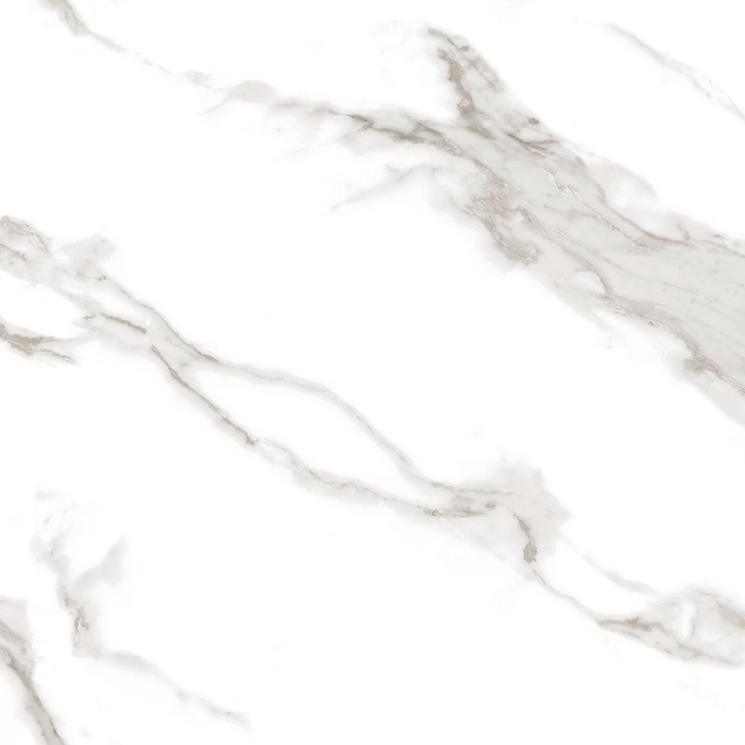 Изображение товара Керамогранит Calacatta Sharp Silver 60x60 Полированный белый для пола и стен