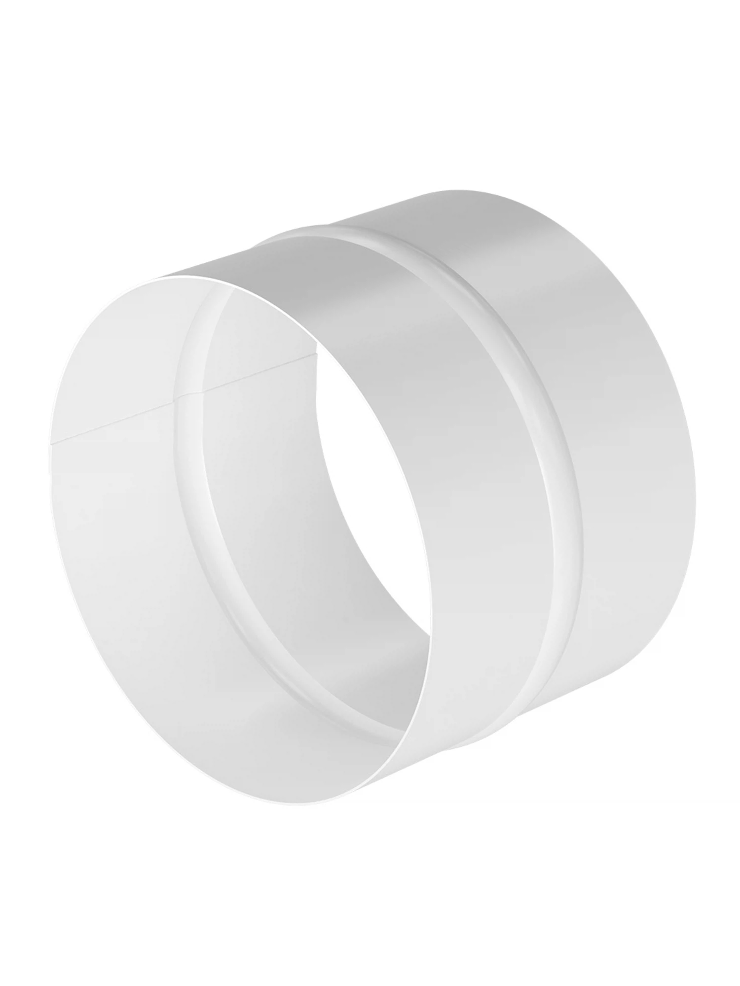 Изображение товара Патрубок ПМ 125 белый ЭРА для вентиляции сталь с покрытием