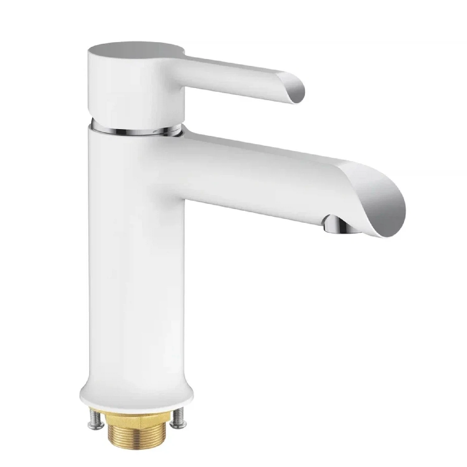 Изображение товара Смеситель для раковины Shevanik S6001F, белый/хром