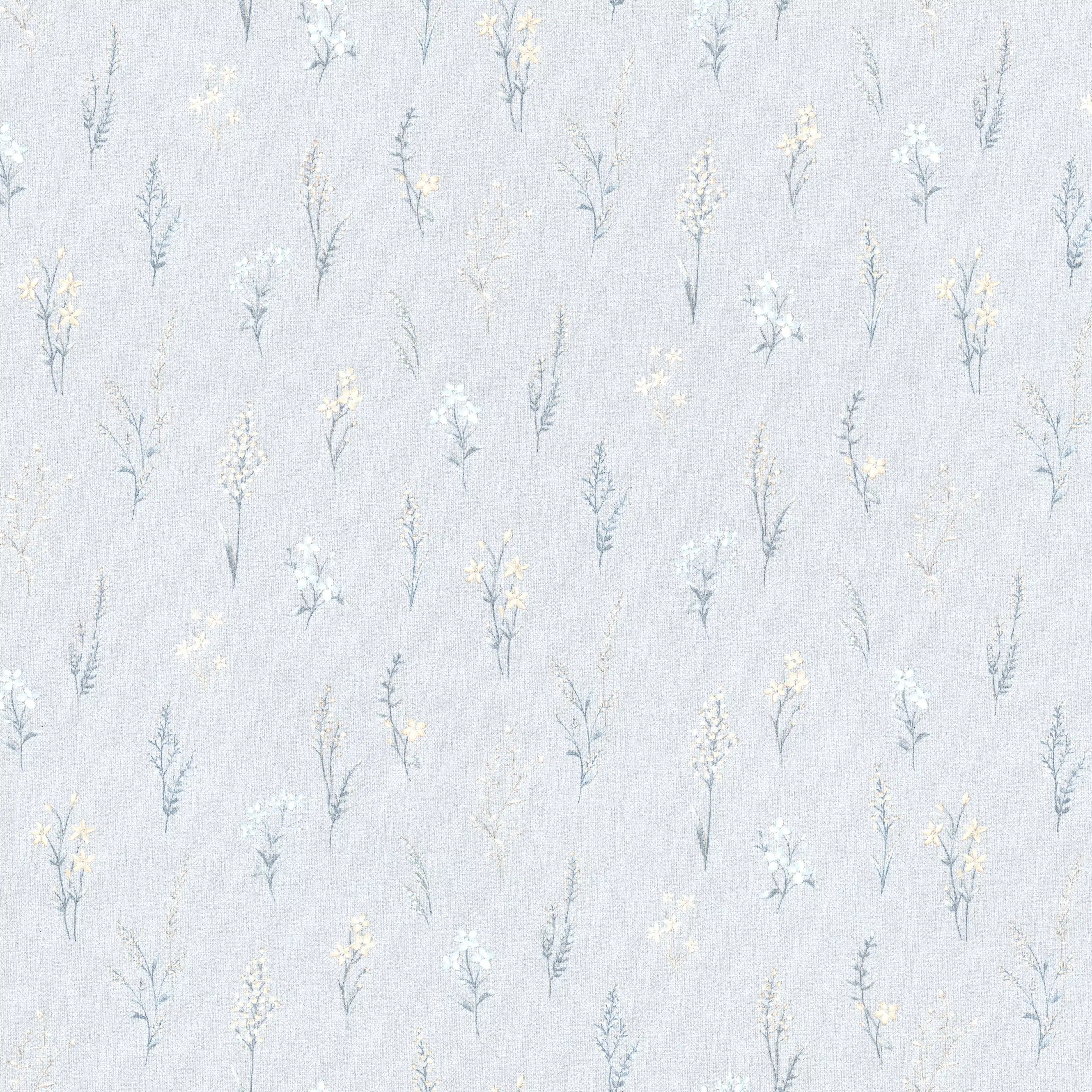 Изображение товара Обои флизелиновые Primavera Monte Solaro голубые 10,05х1,06м