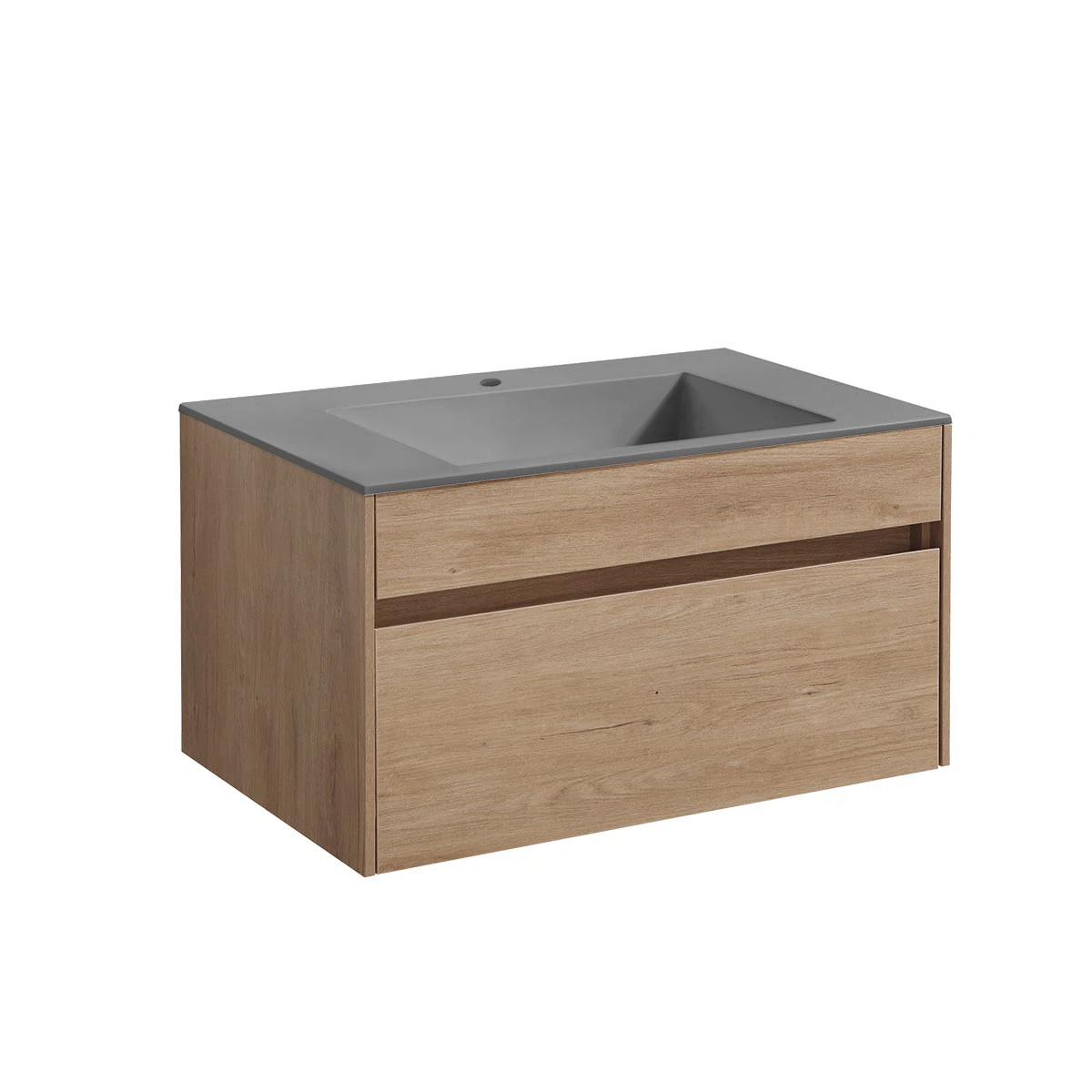 Изображение товара Тумба под раковину Chiara 800 подвесная с ящиками N.Oak Vincea