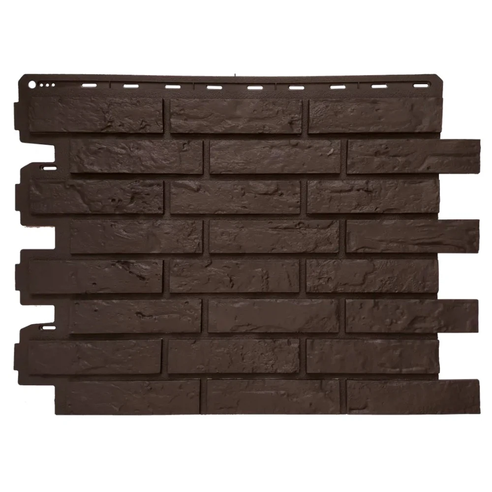 Изображение товара АП Фасадная панель Кирпич Рижский Эко 710х560х21мм Коричневый