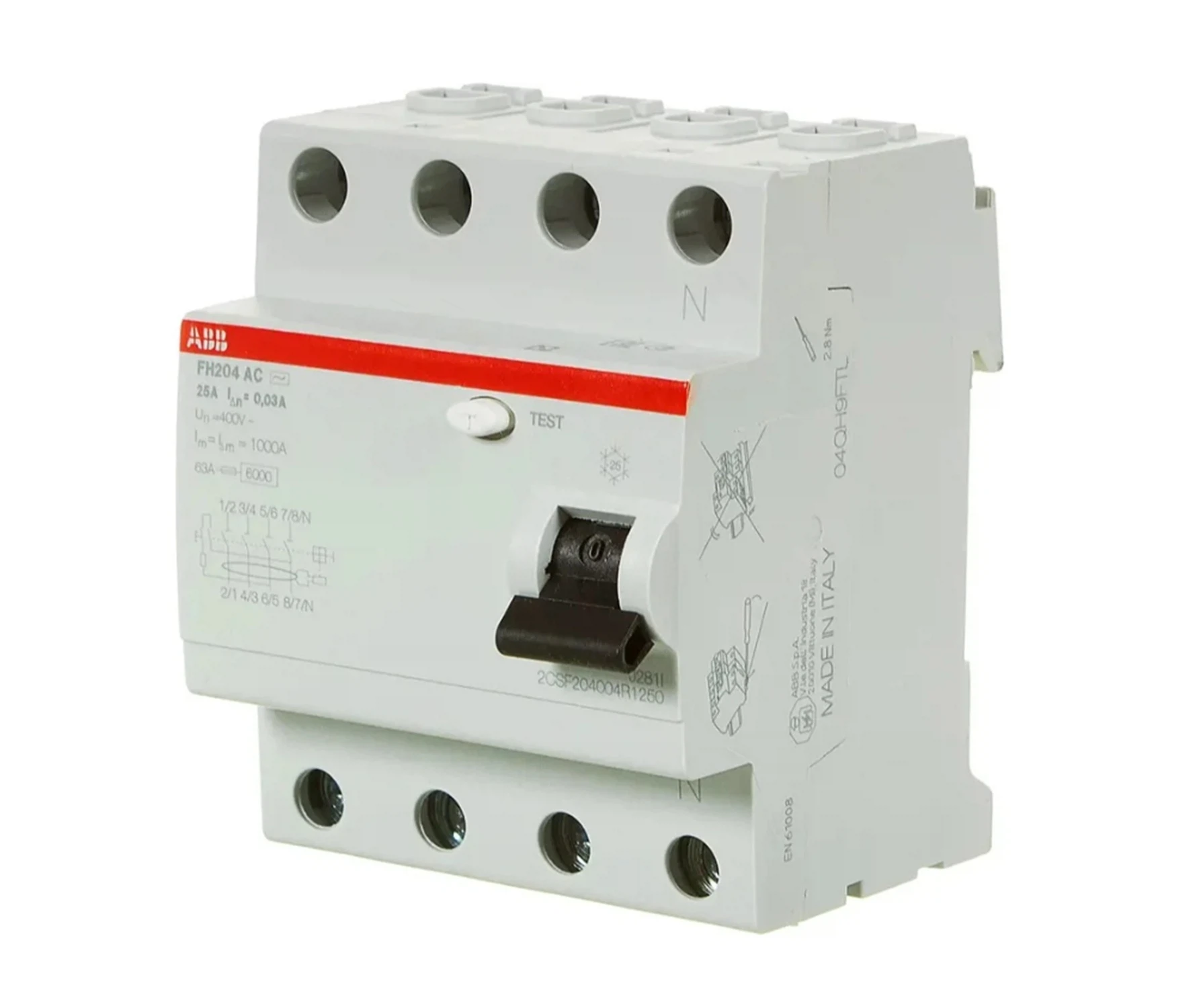 Изображение товара УЗО ABB FH204AC 4P 25A 30mA(AC)