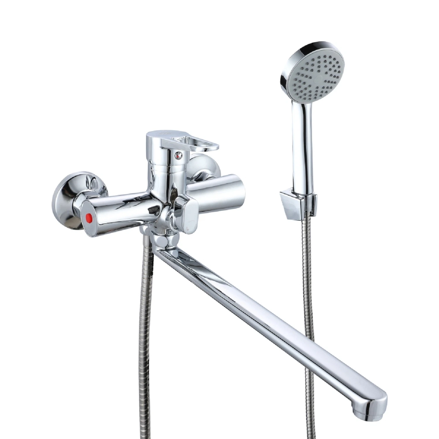 Изображение товара Смеситель для ванны с душевым набором, хром, 35 см, РМС SL141