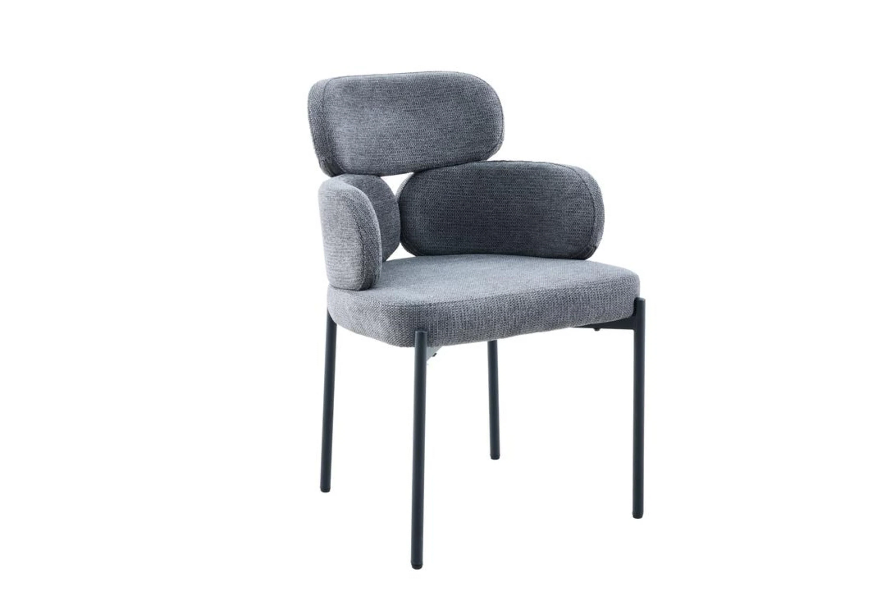 Изображение товара Стул DikLine 1311 серый на металлокаркасе с подлокотниками