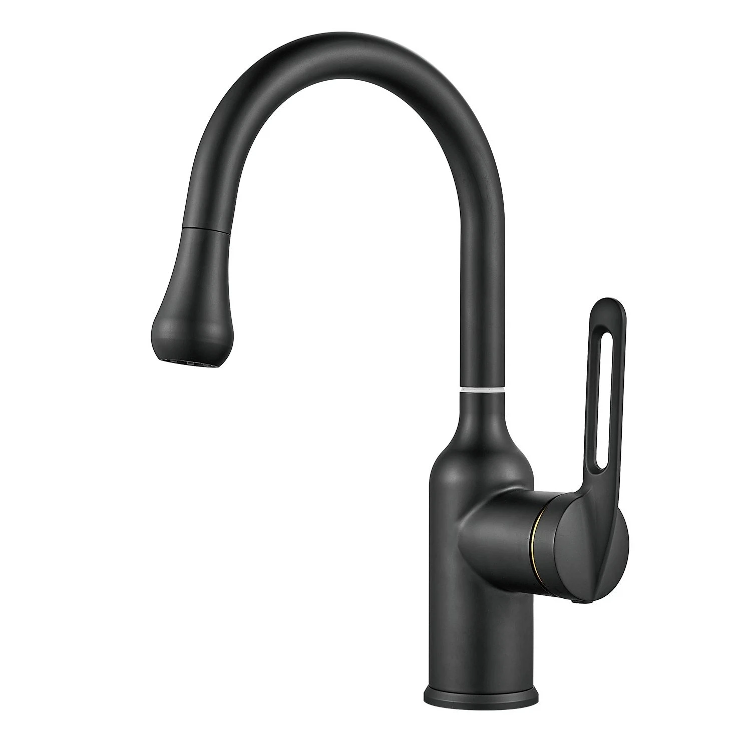 Изображение товара Смеситель Raffine F101H для умывальника черный матовый