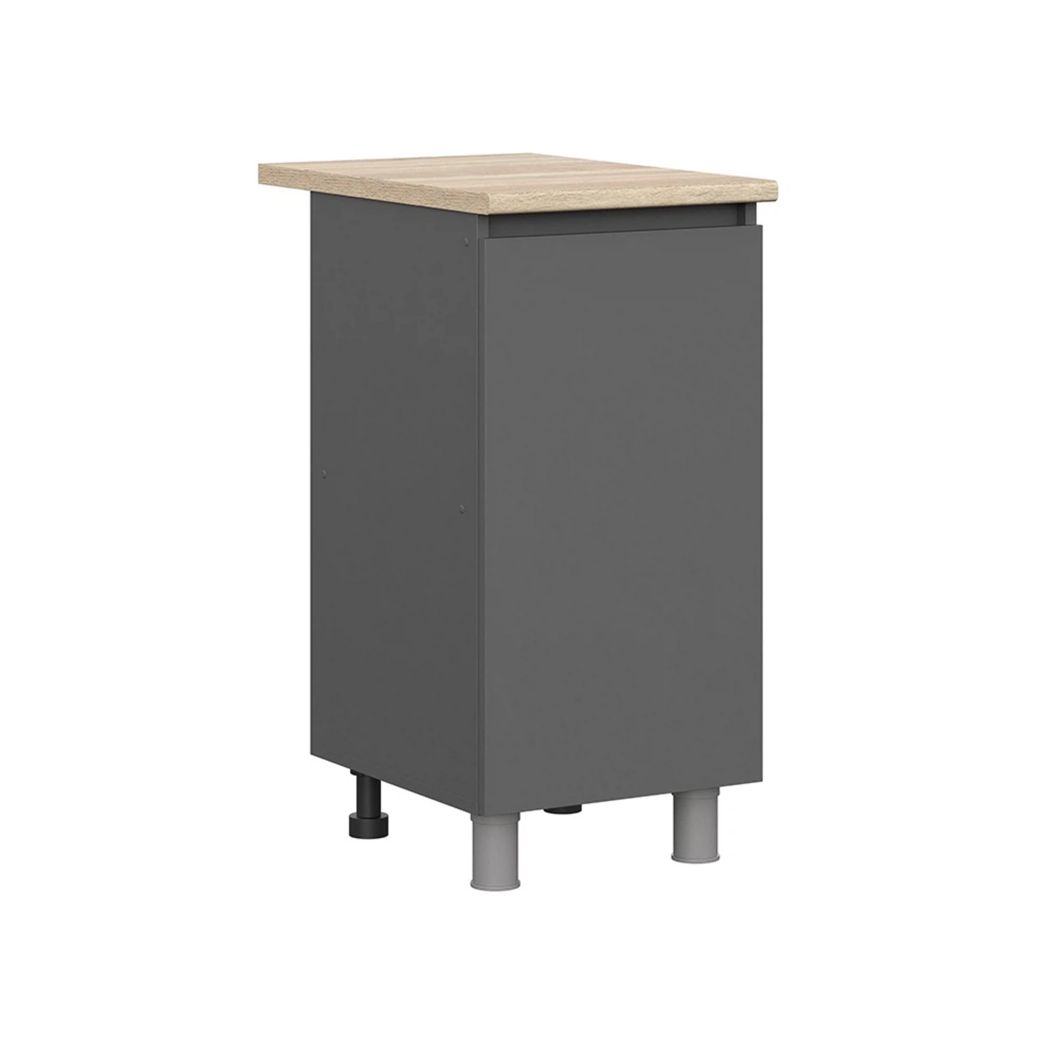 Изображение товара Стол-рабочий со столешницей С 400 Денвер, графитовый цвет от Арника Мебель