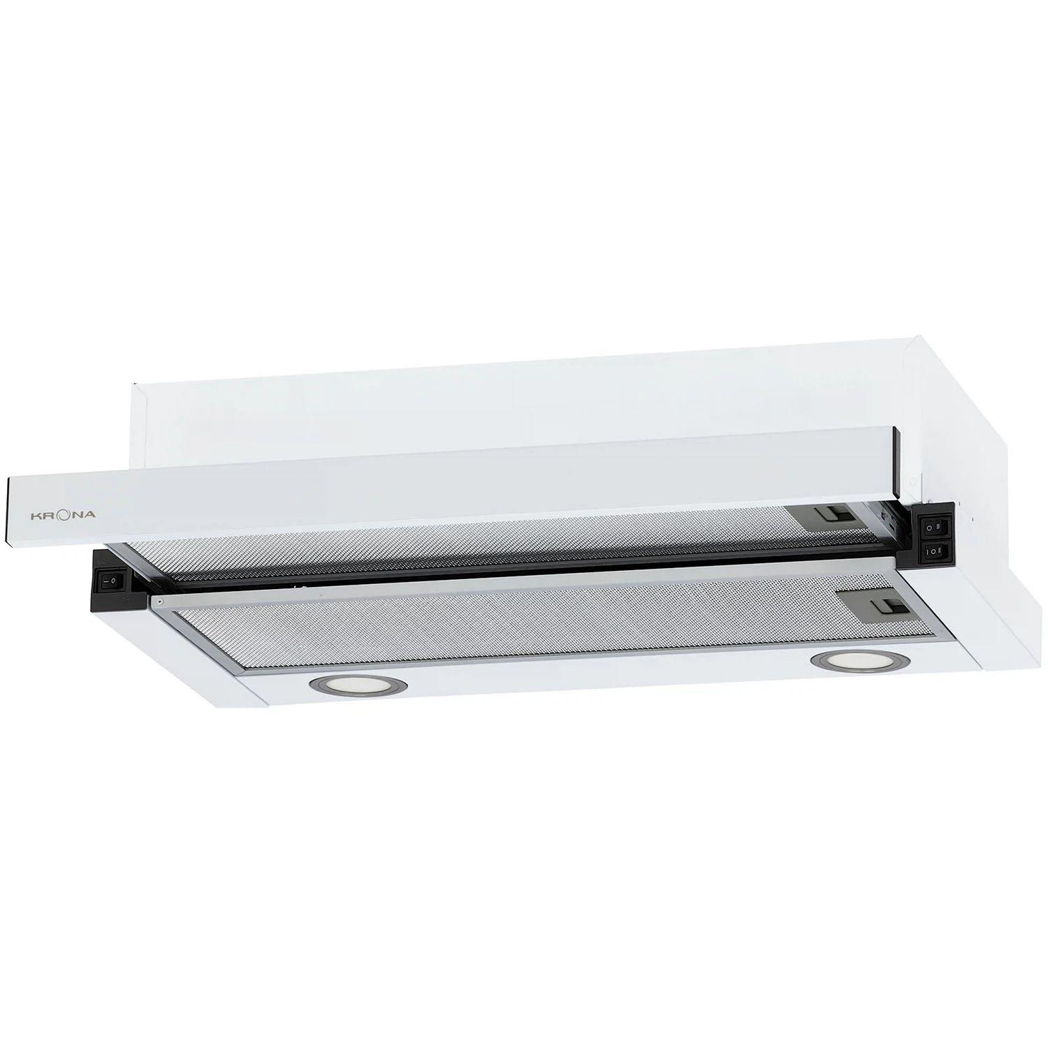 Изображение товара Встраиваемая кухонная вытяжка Krona KAMILLA T 600 WHITE, 2 мотора