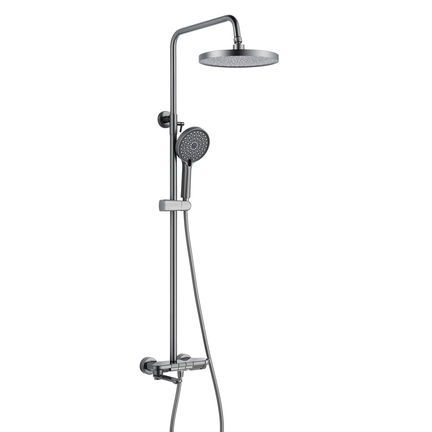 Изображение товара Душевая система Shevanik S4726T оружейная сталь