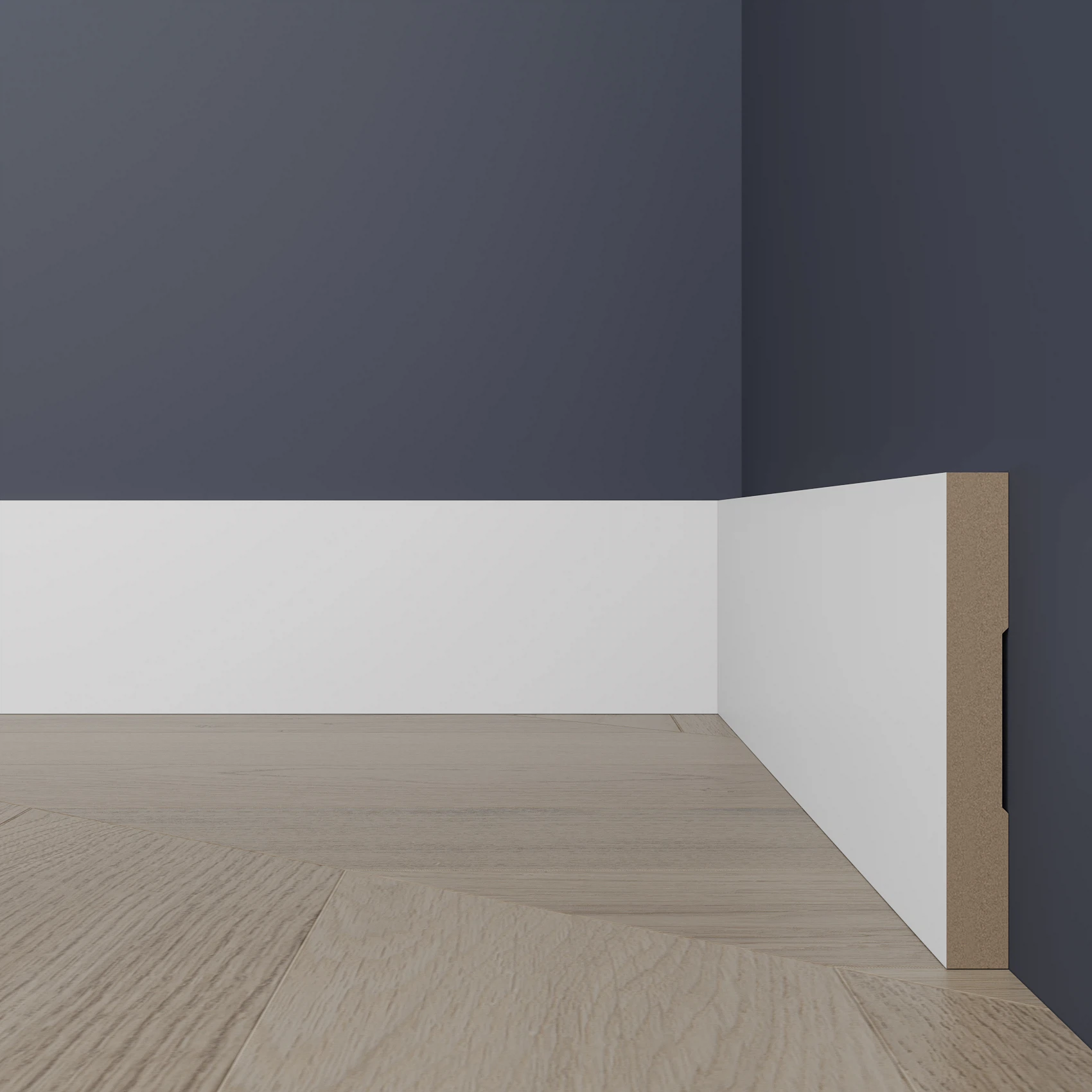 Изображение товара Ultrawood BO 8010 i — профиль ЛДФ, 2000х80х10 мм, белый