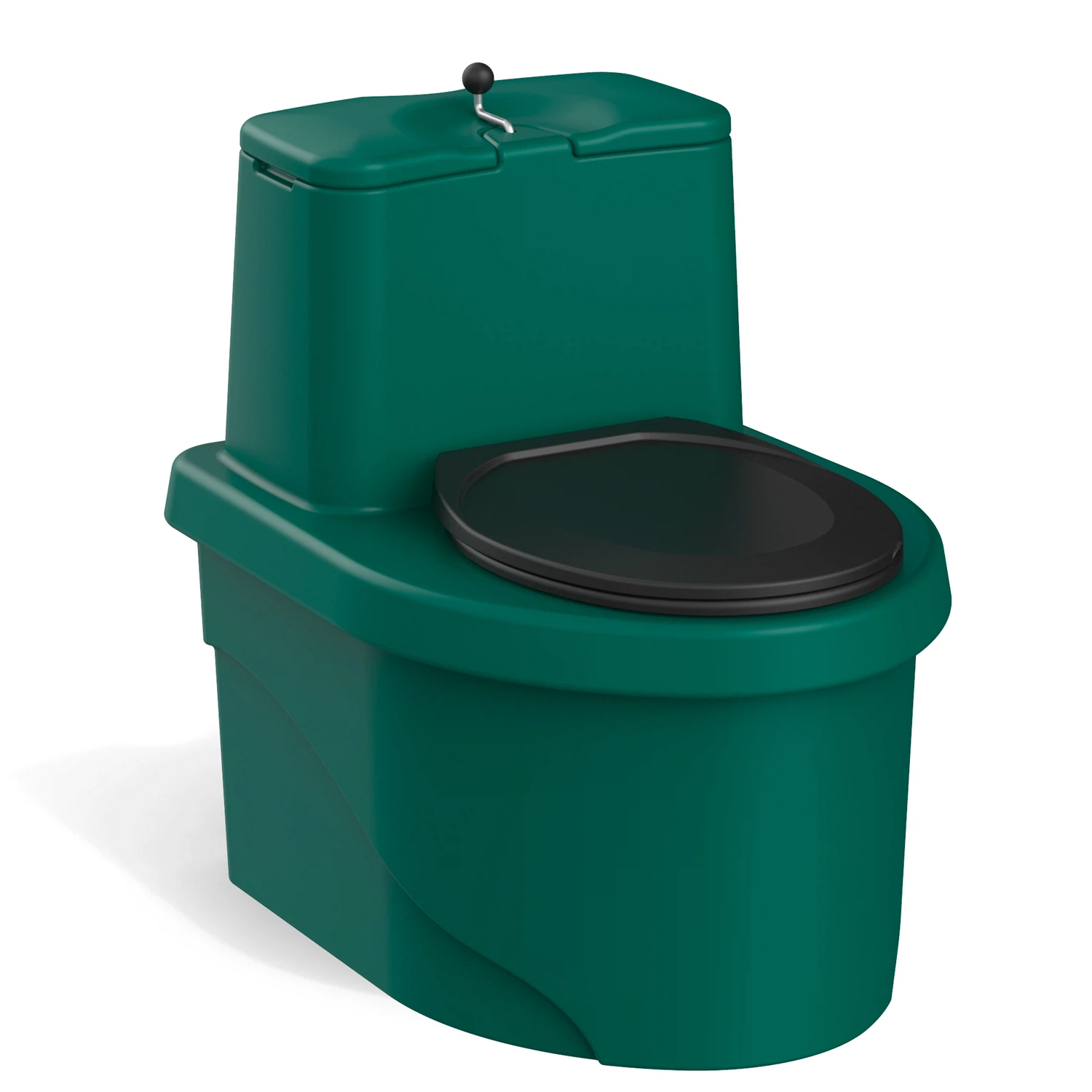 Изображение товара Торфяной туалет Роса PREMIUM зеленый портативный экологичный биотуалет