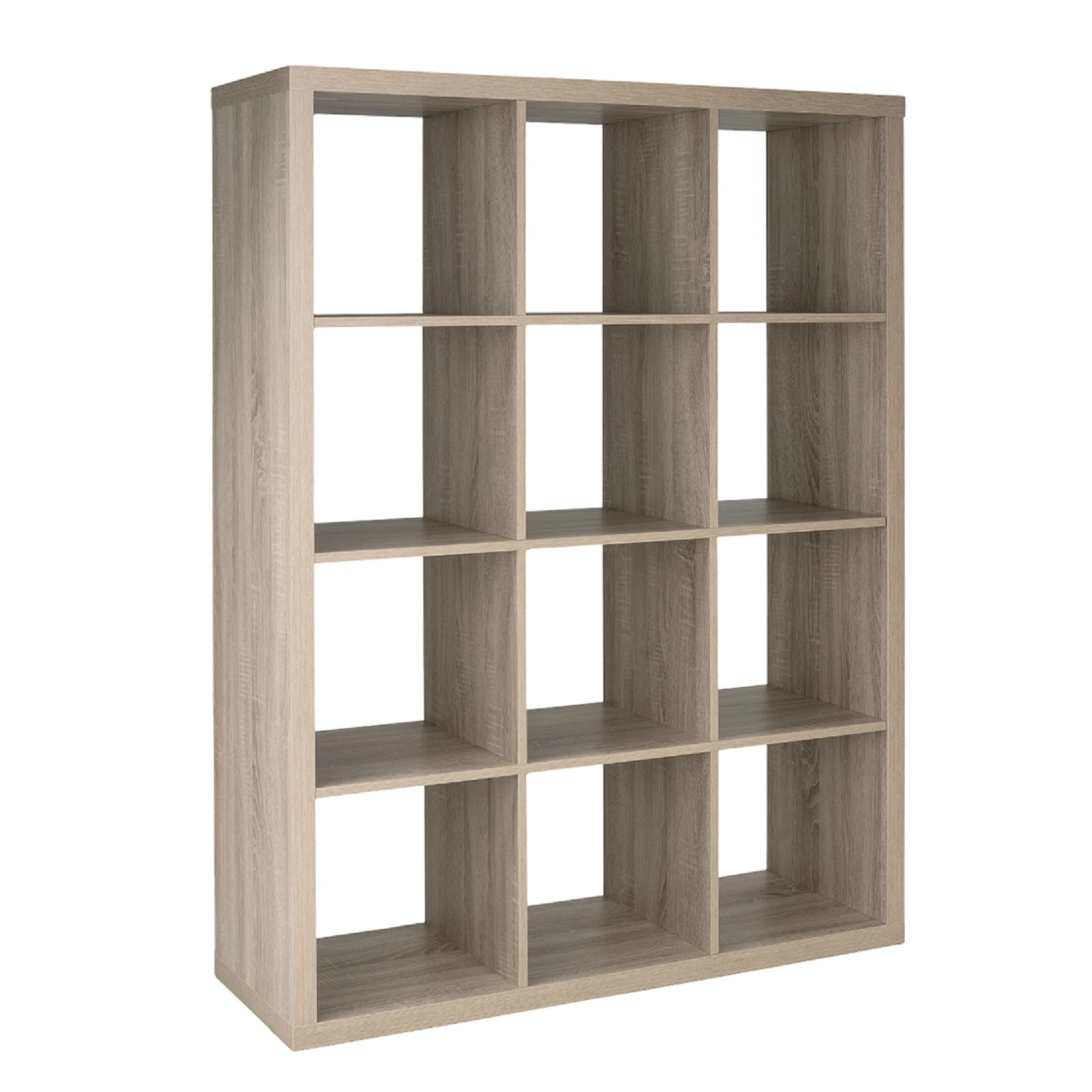 Изображение товара Стеллаж Фора 12 112x146x38 см бежевый ЛДСП универсальный для дома и офиса