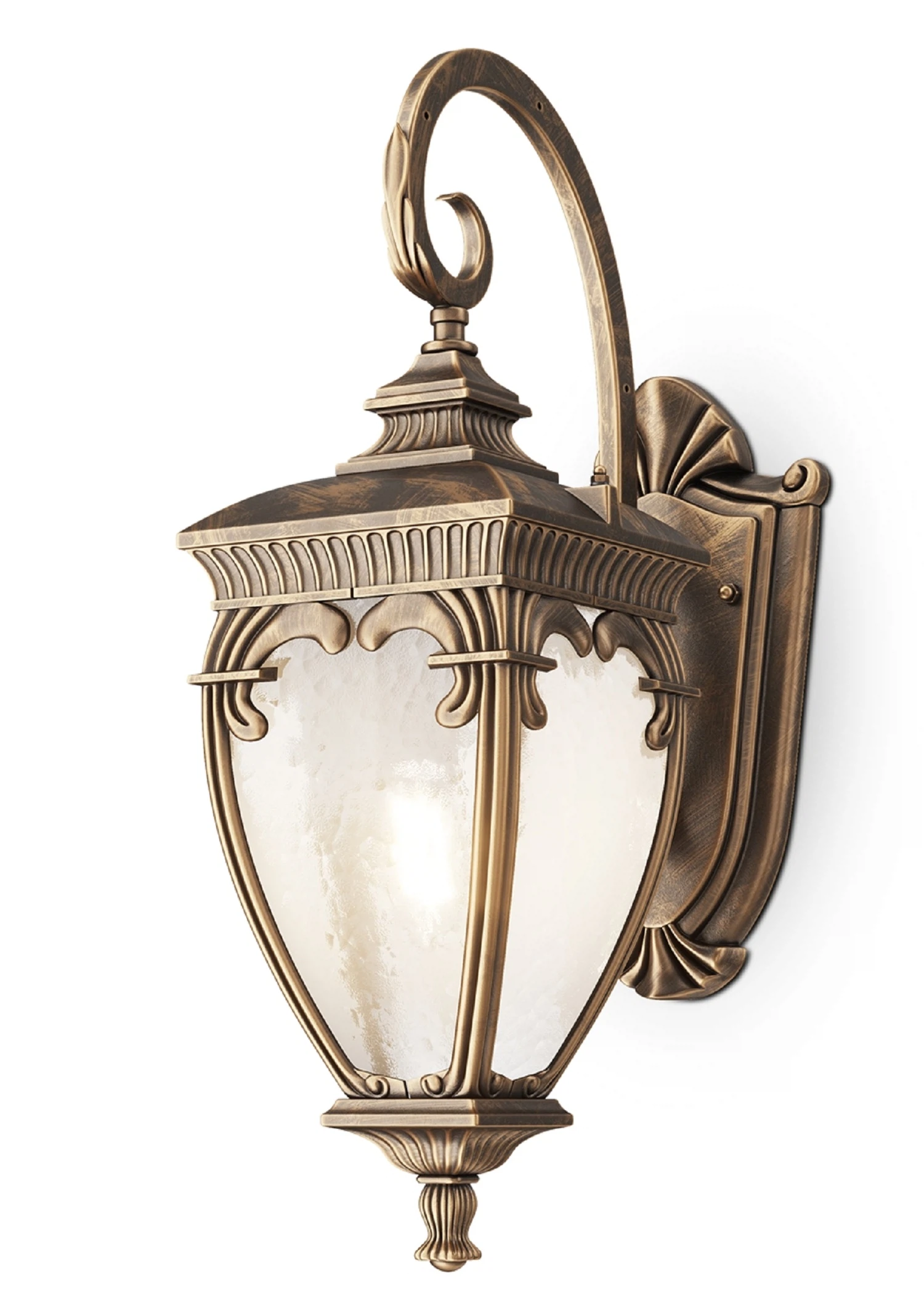 Изображение товара Настенный уличный светильник Maytoni Outdoor O414WL-01GB черный с золотом IP44